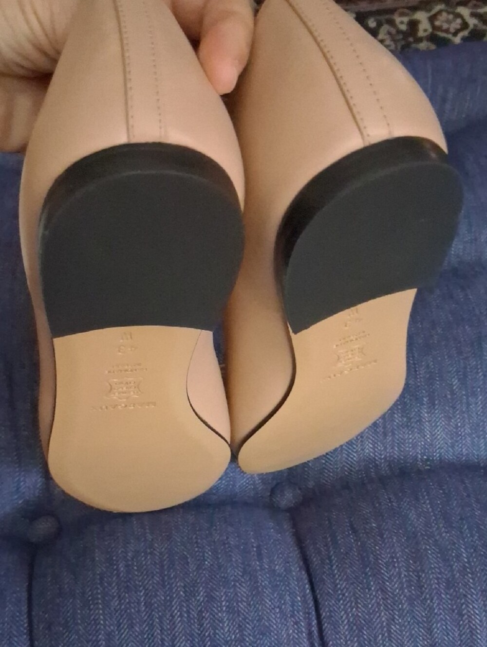 Margaux Cap Toe Demi Ballet Flat 43W - Picture 4 of 4